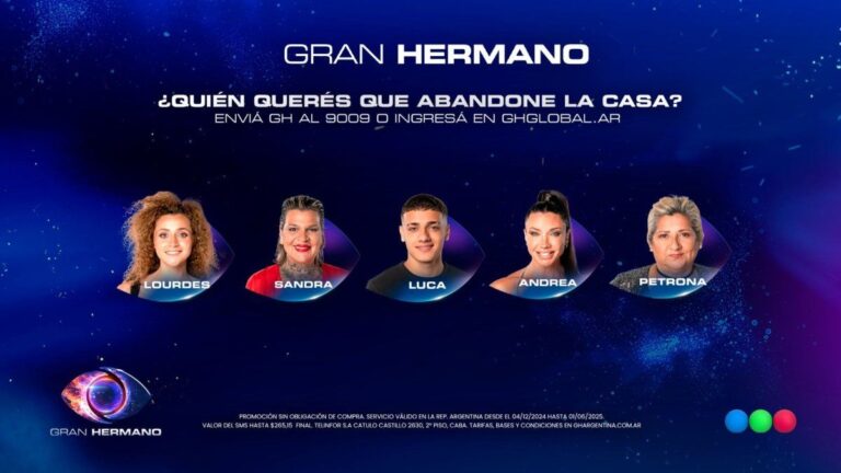 Quién será el eliminado de Gran Hermano 2025 este domingo, según el boca de urna de Pabloschi