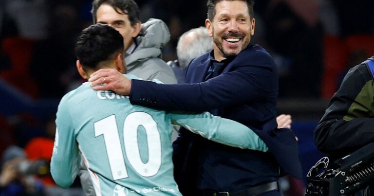 Diego Simeone y la banca a Ángel Correa, suplente habitual: «Él lo acepta de la mejor manera»