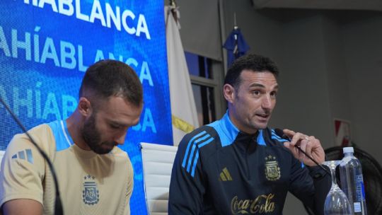 Scaloni anunció que la Selección Argentina jugará un partido a beneficio de Bahía Blanca
