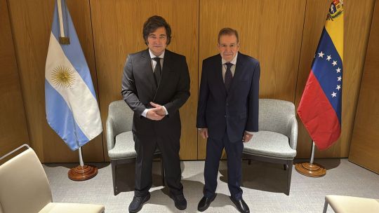 Milei se reunió en Madrid con el líder opositor venezolano Edmundo González Urrutia