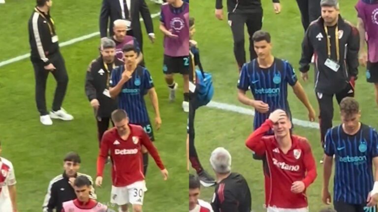 El llanto de Franco Mastantuono tras la derrota de River ante Inter en el Mundial de Clubes