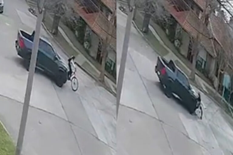 Mar del Plata: una camioneta atropelló a una joven ciclista y se fugó