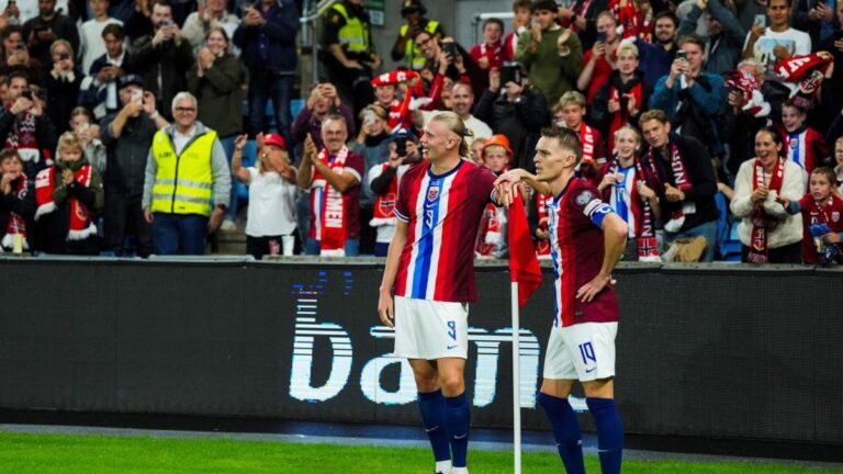 Histórico: Noruega venció 11-1 a Moldavia con cinco goles de Erling Haaland y sueña con el Mundial