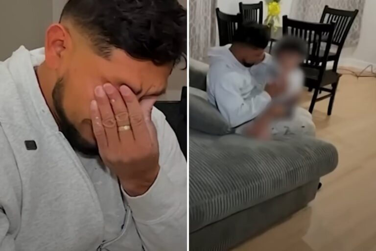 Ilustración de una figura humana junto a una maleta y símbolos de justicia, representando el viaje migratorio y el proceso legal.