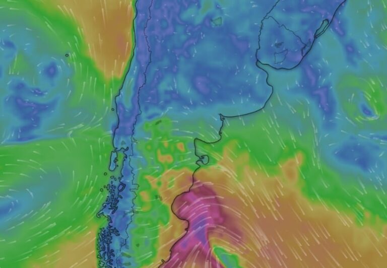 Mapa del Servicio Meteorológico Nacional mostrando alertas amarillas por tormentas en Argentina