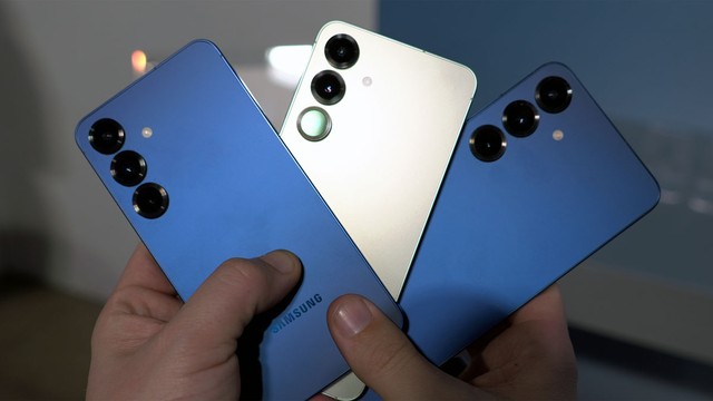 Comparativa de celulares con batería de larga duración sobre una mesa