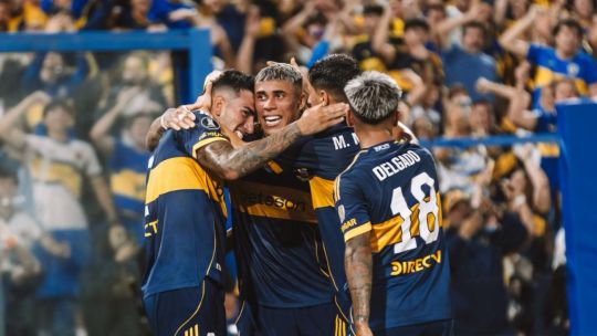 Jugadores de Boca Juniors durante el partido ante Cruzeiro en el estadio Mineirão, por la Copa Libertadores