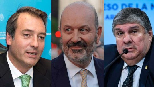 El ministro Federico Sturzenegger expone en el Senado de la Nación.