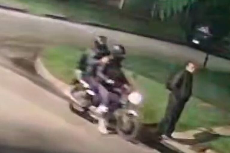 Ilustración genérica de una calle con cinta de policía, representando el lugar de los hechos en Almirante Brown.