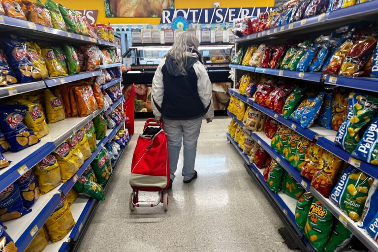 Gráfico ilustrativo de la evolución de los precios al consumidor en Argentina