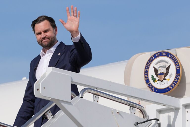 JD Vance, vicepresidente de los Estados Unidos, durante un discurso público.