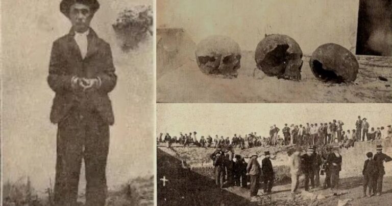 Huerto cerrado por alta tapia de ladrillo en Peñaflor, escenario del crimen andaluz del francés