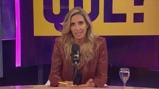 Luciana Geuna durante su editorial en TN
