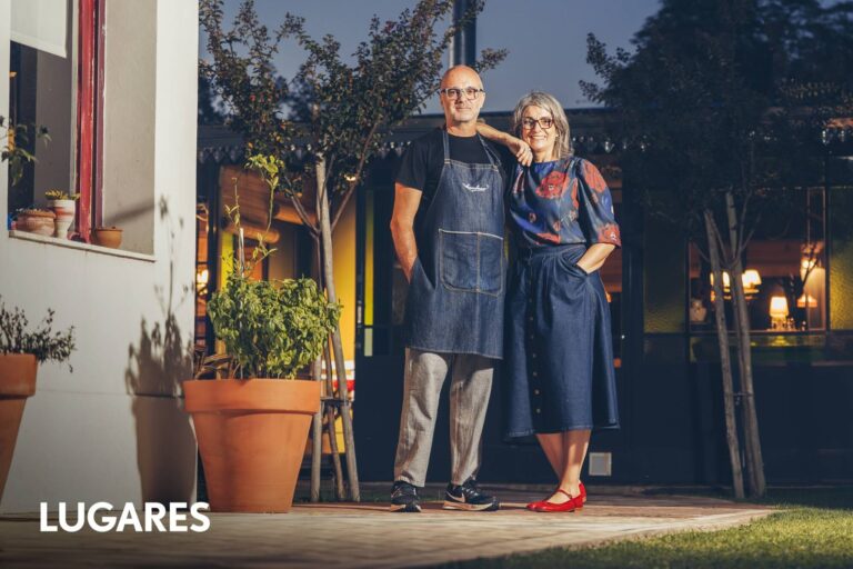 Interior del restaurante Luscofusco en General Villegas, con detalles decorativos y ambiente íntimo
