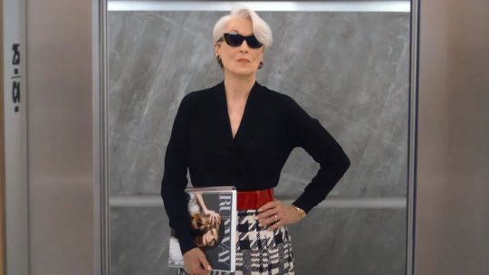 Meryl Streep como Miranda Priestly en El diablo viste a la moda