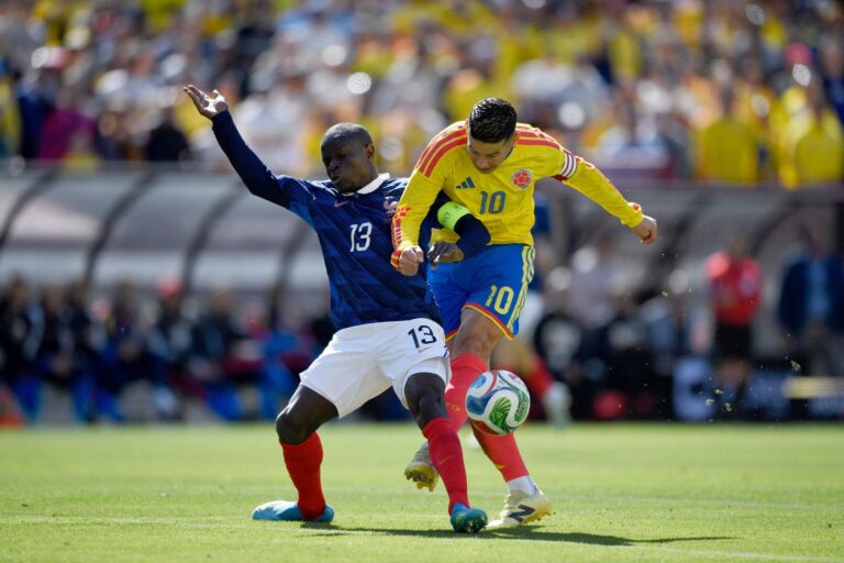 James Rodríguez, futbolista colombiano del Minnesota United, en acción.