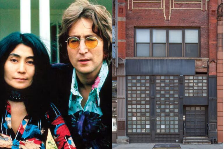 Fachada del edificio Art Deco en el 496 de Broome Street, Nueva York, primer departamento de John Lennon y Yoko Ono.