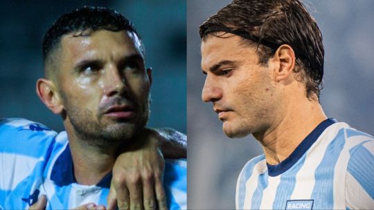 Jugadores de Racing Club lesionados: Adrián Martínez y Santiago Sosa