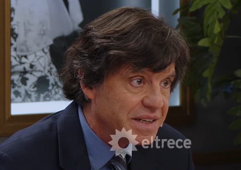 Ricardo Biasotti durante su entrevista en el programa de televisión