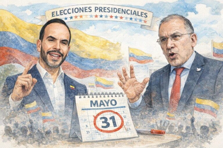 Abelardo De La Espriella durante un acto de campaña