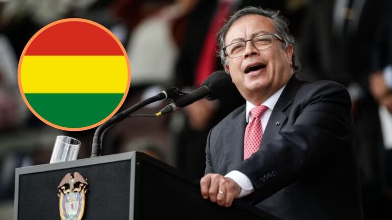 Bandera de Bolivia y Colombia en contexto diplomático