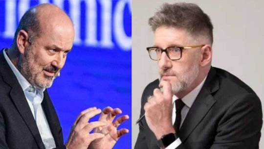 Luis Novaresio y Federico Sturzenegger en redes sociales