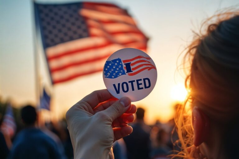 Centro de votación en Texas durante elecciones primarias