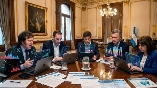 Gráfico de encuesta sobre menciones en redes sociales de dirigentes políticos argentinos