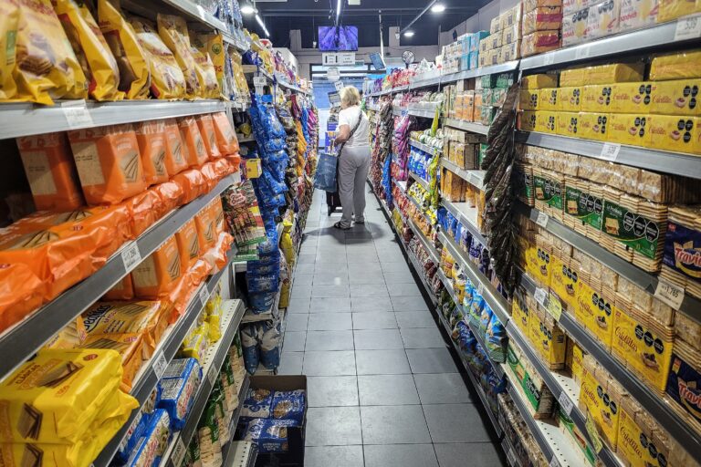 Gráfico de inflación y precios en Argentina