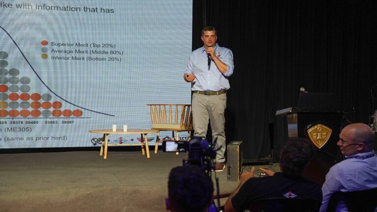 Auditorio de la Jornada de Genética y Reproducción en la Sociedad Rural de San Francisco