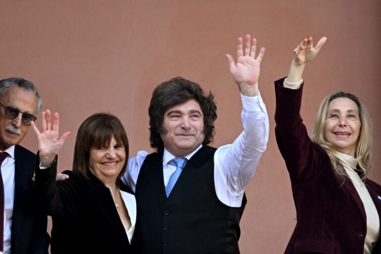 Javier Milei durante la reunión de Gabinete en la Casa Rosada