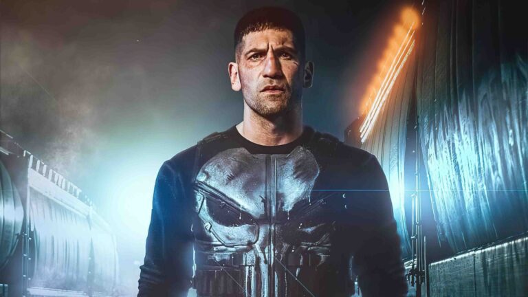 Jon Bernthal como The Punisher en una escena oscura