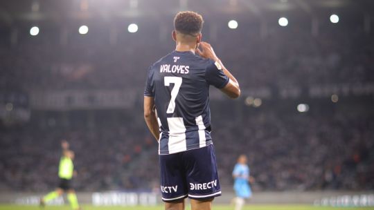 Diego Valoyes durante un partido de Talleres