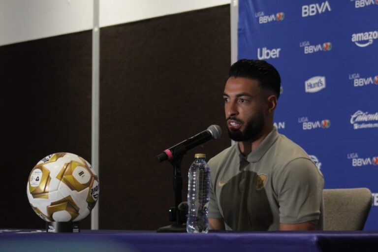Nathan Silva en conferencia de prensa previa a la final de la Liga MX