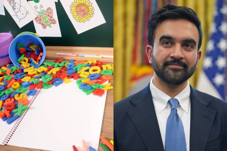 Niños en un aula preescolar de Nueva York