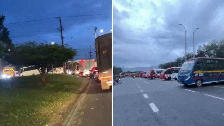Bloqueo de transportadores en Cali