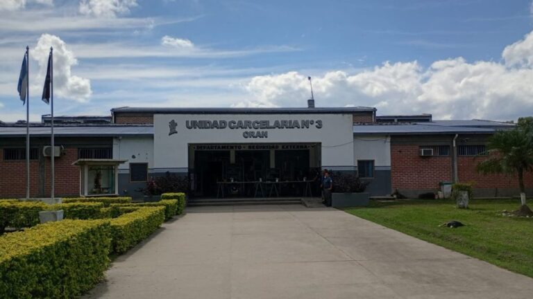 Fachada de la Unidad Carcelaria N°3 de Salta