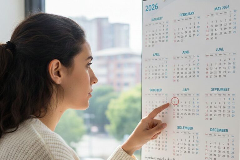 Calendario con fechas de feriados federales en Estados Unidos a partir de mayo