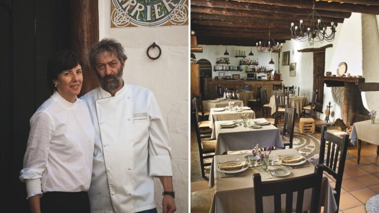 Interior del restaurante Arrieros en Linares de la Sierra