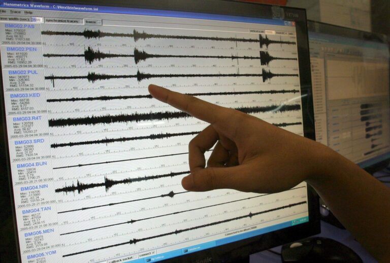 Mapa de ubicación del sismo en Salaverry, La Libertad