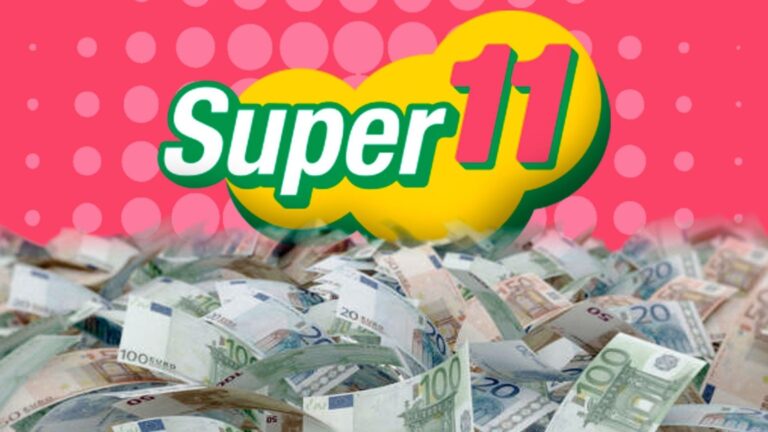Boleto de Super Once con la combinación ganadora