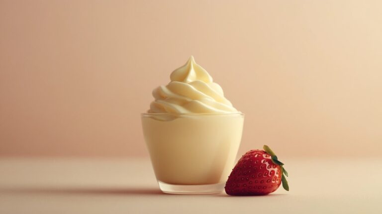Yogurt griego natural en un bowl con frutas