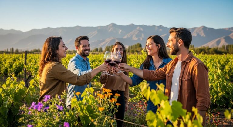 Botellas de vinos orgánicos argentinos