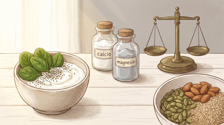 Suplementos de magnesio y alimentos ricos en magnesio