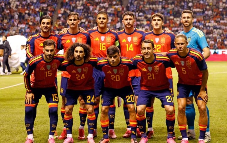 Jugadores de la selección española de fútbol entrenando en Estados Unidos previo al Mundial 2026