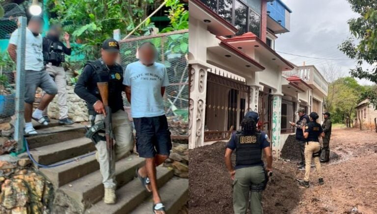 Operativo policial en Jutiapa, Guatemala, con agentes de la DEIC y fiscales del MP