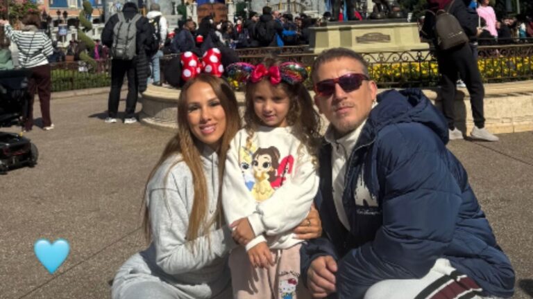 Abril, hija de El Polaco y Barby Silenzi, en un espacio de juegos por su sexto cumpleaños