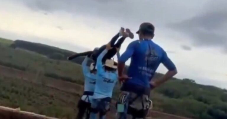 Puente en Limeira, Brasil, donde ocurrió el accidente de rope jumping