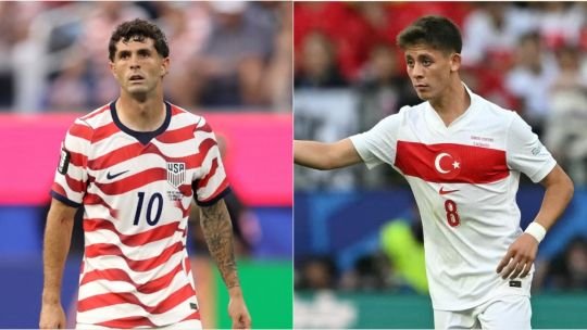 Estados Unidos y Turquía en el Los Angeles Stadium