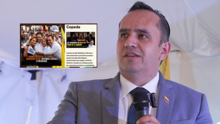 Gobernador de Quindío Juan Miguel Galvis en declaración oficial